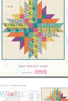 the star quilt pattern is featured in this page