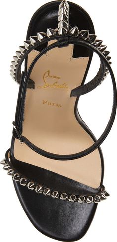 So Me Studded Sandal | Nordstrom Designer Spiked Sandals For Formal Occasions, Designer Formal Sandals With Spikes, Luxury Open Toe Sandals With Spikes, Luxury Spiked Open Toe Sandals, Formal Sandals With Spikes And Ankle Strap, Edgy Spiked Sandals For Party, Leather Sandals With Spikes And Open Heel, Luxury Studded Sandals For Party, Luxury Spiked Ankle Strap Sandals