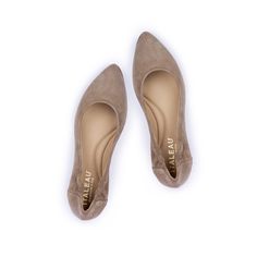 These days we've all learned a thing or two about simplicity in our everyday lives. This classic almond toe flat is easy and elegant and flatters every foot. In an array of colors in super soft Italian suede, these are destined to be a mainstay in your closet. Details: Approximately 1/2" heel Italian leather suede upper Leather sole w/rubber patch for comfort and grip Sacchetto (inside stitch) for extra-flex and maximum comfort Cushioned memory foam insole with arch support Side elastics & s Pointy Flats, Studded Loafers, Spring Flats, Rubber Patch, Designer Flats, Studded Flats, Italian Shoes, Kinds Of Shoes, Fabulous Shoes