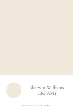 sherylin - williams creamy paint swatch from sherylin williams's creamy