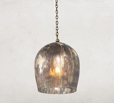 a light that is hanging from a chain