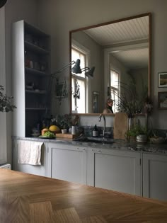 the kitchen is clean and ready to be used for cooking or baking, while still in use