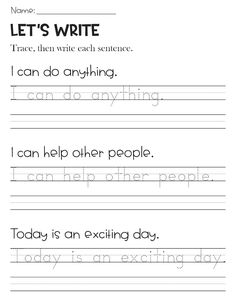 the worksheet for writing letters that are easy to read and use in handwriting