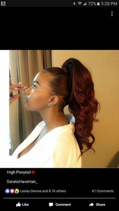 Love this Queens Crown, Hair Ponytail Styles, Sleek Ponytail, Hair Crush, Ponytail Styles, Love Hair, Hair Care Tips, Hair Dos