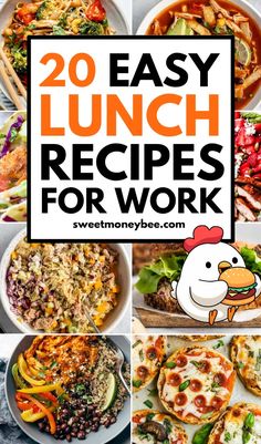 20 easy lunch recipes for work