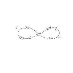 a drawing of an infinite love knot