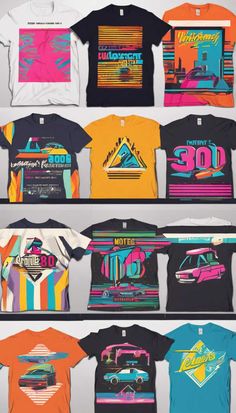 Vintage retro t-shirt design bundle pack - DIY - Customized - Throwback - Design Comp - 80s - 90s White Retro Print T-shirt For Streetwear, 90s Inspired Graphic Print T-shirt For Fans, Retro T-shirt For Music Festivals And Streetwear, 90s Inspired T-shirt With Graphic Print For Fans, Retro Multicolor T-shirt, Vintage Multicolor Screen Print T-shirt, Retro Graphic Print Top For Music Festivals, Multicolor Retro T-shirt With Letter Print, Retro Multicolor Screen Print T-shirt