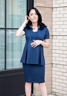 Elegant Bump-friendly Maternity Dress, Elegant Fitted Maternity Dress Nursing Friendly, Elegant Short Sleeve Maternity Dress Bump Friendly, Fitted Maternity Tops, Maternity Pencil Skirt, Maternity Suit, Maternity Work Clothes, Skirt Petite, Flatter Tummy