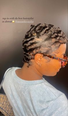 @moontheestylist Super Short Pixie, Cut Life, Short Hair Pixie Cuts, Finger Waves, Big Chop, Black Kids Hairstyles, Cute Cuts, 25th Birthday