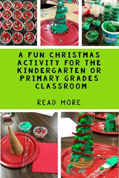 a christmas activity for the kindergartian or primary grade classroom is fun and easy