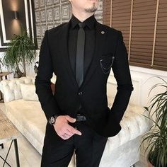 Black Men Suits Fashion, Men Suit Fashion, Wedding Suits Men Black, Beach Wedding Suits, Suit Prom