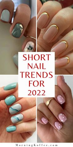 Classy Simple Nails, Short Nail Trends, Ideas Pedicure, Nails Metallic, Nails Holographic, Nails Gradient, Nails Marble, Nails Floral, Short Nail Manicure