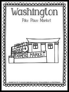 washington pike place market coloring page