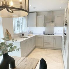 the kitchen is clean and ready for us to use in its new owner's home