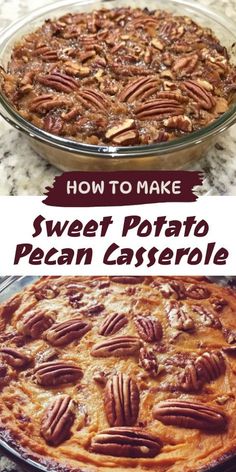 how to make sweet potato pecan casserole