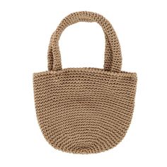 This crochet mini tote bag is adorable. It is handmade which makes it really special and unique. This handbag is very on trend while also being classic. It is simple with a button closure and is compact just for the essentials. This high quality made bag might be small, but it sure is mighty. It will make a great addition to your purse collection. Strap measures 3.5 inches. Made of 100% Nylon Crochet Texture, Purse Collection, Checkbook Covers, Mini Crochet, Crochet Tote, Mini Tote Bag, Cold Weather Accessories, Tote Handbag, Mini Tote