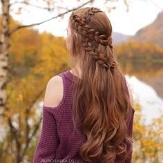 Braid inspired by the fabulous Deanerys Targaryen Who is your favourite character from Game of Thrones? Hair Braids, Hair Stuff, Wedding Hair, Hair And Makeup, Hair Nails, Beautiful Hair, Red Hair, My Hair, Hair And Beauty