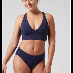 Athleta A-C Longline Plunge Bikini Top Large Dress Blue Brand: Athleta New With Tags For: Swim, Surf, Stand-Up Paddleboard, And All Water Sports Feel: Recycled H:Eco Fabric Is Smooth And Sleek With Powerful Stretch Fave: Powermesh Lining Holds You In #530867 Recycled Nylon/Lycra Quick-Drying. Dries In A Flash For Ultimate Comfort When Breaking A Sweat Lycra Xtra Life Spandex Light Support For A-C Cups With A Low-Coverage Neckline Inner Label Marked To Prevent Store Return Sports Tankini With Built-in Bra And Triangle Top, Sporty Sleeveless Bra-friendly Tankini, T-back Tankini With Built-in Bra For Workout, Athleisure T-back Swimwear, Bra Friendly, Sports Racerback Swimwear, Bra-friendly, Sports Racerback Swimwear, Bra Friendly, Sports Swimwear With Racerback And Bra Friendly, Sports Tankini With Bra Friendly Design, Triangle Top Sports Bra For Pool With Built-in Bra