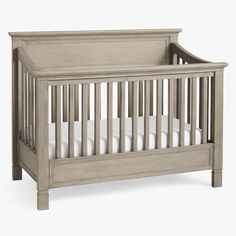 Construction Crafted of solid poplar wood, veneers and MDF. All wood is kiln-dried, a process that ensures that the furniture will never split, warp, crack or mildew. Mattress platform offers four height options to accommodate your growing baby. Complete your crib. Shop our favorite mattresses. When purchasing a crib, it is strongly recommended to purchase the toddler bed conversion kit at the same time. Larkin 4-in-1 crib converts in the following ways: (1) Crib; (2) Toddler bed with guardrail Modern Toddler Bed, 4 In 1 Crib, Extra Wide Dresser, Baby Cribs Convertible, Crib Toddler Bed, Cottage Furniture, Construction Crafts, Playroom Furniture, Nursery Baby Room