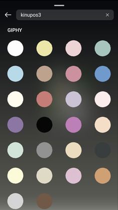 the color picker on an iphone screen