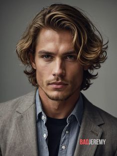 27 Stylish Long Haircut Ideas for Men: Elevate Your Look for Every Occasion – badjeremy.com Long Haircut Men, Men's Long Hairstyles Wavy, Long Haircut Ideas, Long Hair Cuts Straight, Curly To Straight Hair, Men Embracing, Curly To Straight, Haircut Ideas For Men, Mens Haircuts Medium