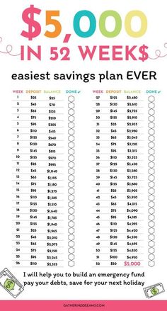 the $ 5, 000 in savings plan is shown with text that says it's easy