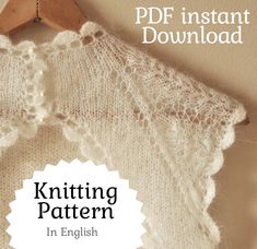 knitting pattern in english with text overlay that reads,'knitting pattern in english '