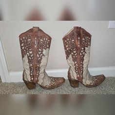 Size 5.5 Corral Vintage Boots Corral Boots, Vintage Boots, Shoes Heels Boots, Shoes Women Heels, Heeled Boots, Shoes Heels, Women Shoes, Boots, Heels