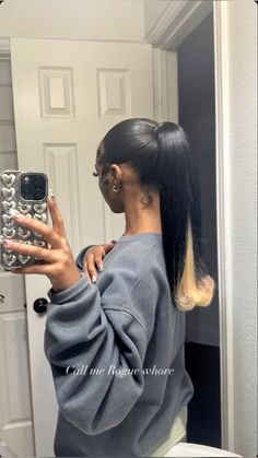 Slick Ponytail Weave Natural Hair, Slick Back Ponytail Black Women, Slick Back Ponytail Hairstyles, Twisted Hair, Quick Weave Hairstyles, Protective Hairstyles Braids, Hairdos For Curly Hair, Hair Ponytail Styles