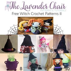 the crochet pattern is for this little witch doll and it's free with instructions