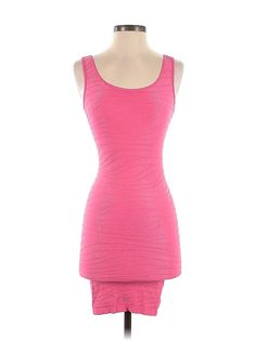 Bebe Casual Dress Size: Small Pink Dresses - used. 92% Nylon, 8% Spandex, Scoop Neck, Short, Sleeveless | Bebe Casual Dress: Pink Dresses - Used - Size Small Stretch Bodycon Dress With Scoop Neck For Party, Scoop Neck Sleeveless Dress For Spring Party, Pink Stretch Scoop Neck Dress, Pink Stretch Sleeveless Bodycon Dress, Scoop Neck Bodycon Dress For Summer Party, Fitted Sleeveless Scoop Neck Dress For Spring, Fitted Sleeveless Dress With Scoop Neck For Spring, Summer Party Sleeveless Scoop Neck Dress, Spring Pink Scoop Neck Mini Dress