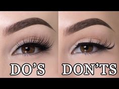 Makeup Tips And Tricks, Lash Tricks, Eyeliner Designs, Applying False Lashes, Best Makeup Tutorials, Applying False Eyelashes, Applying Eye Makeup, Easy Face Mask Diy