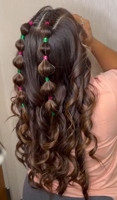 Preppy Hairstyles, Hairstyle Examples, Greasy Hair, Hair Done, Hairdos For Curly Hair, Hairdo For Long Hair, Easy Hairstyles For Long Hair, Long Curly Hair