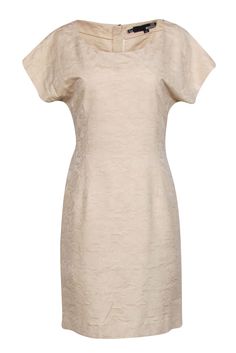 Current Boutique-Love Moschino - Sand Colored Floral Scoop Neck Sheath Dress Sz 8 Good Dress, French Girl Chic, Chic Shop, Buy Shoes Online, Sand Color, Love Moschino, Size 8 Dress, French Girl, Tote Purse