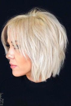 Womens Bob Haircuts For Fine Hair, 2023 Shaggy Hair, Layer Back Of Hair, Wispy Layered Hair Short, Short Shag Middle Part, Layered Shag Short Hair, 30 Something Hair Haircuts, Short To Medium Length Haircut For Fine Hair, Side Bangs For Fine Hair