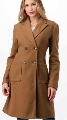 Front Button Long Jacket IJoah 2623 - Craze Fashion Glasses Fashion, Long Coat, Camel, Blazer