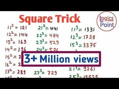 a sign that says square trick and has three million views on it with the numbers below