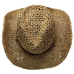 Color: Brownish Red (photo is more brown) Band: Braided Twine Material: Twisted Corn Husk Sizes: OSFM Brim: 3.5" Add a touch of Western flair to your wardrobe with our fabulous Poppy hat! This stylish accessory comes in a rich, earthy brown color and features a braided and tied twine band for a rustic, down-home touch. Made from 100% twisted corn husk, this hat is not only fashionable but also eco-friendly. Its one-size-fits-all design ensures a comfortable and flattering fit for all. Plus, with its vented construction, the Poppy hat offers maximum breathability, perfect for those hot summer days. So, whether you're heading to a music festival or just wanting to add a fun twist to your everyday look, the Poppy hat is the perfect choice for any fashion-loving cowgirl or cowboy! Vintage Brown Sun Hat For Western-themed Events, Brown Country Hat With Short Brim, Rustic Brown Straw Hat With Flat Brim, Brown Short Brim Country Hat, Vintage Brown Fedora Sun Hat, Vintage Beach Hat For Fall, Brown Brimmed Fedora One Size, Vintage Brown Straw Hat For Rodeo, Vintage Brown Straw Hat For Country Events