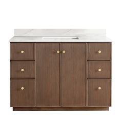 an image of a bathroom vanity with drawers