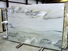 a large slab of marble in a warehouse