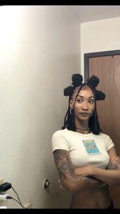 #locstyles #womensstyle Loc Styles Short Hair Black Women, Loc Style For Long Locs, Cute Long Loc Hairstyles, Loc Hairstyles For Long Locs, Freaknik Loc Styles, Hair Styles For Short Locs For Women, Loc Styles Braids, Y2k Loc Hairstyles, Cornrows With Locs