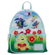 Loungefly: Pixar A Bugs Life - Earth Day Mini Backpack A Bugs Life, Bugs Life, Applique Flowers, Day Backpacks, Mini Mochila, A Bug's Life, Loungefly Bag, Faux Leather Backpack, Disney Bag