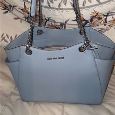 Slighy Used Blue Michael Kors Bag. Very Roomy! Michael Kors Bag, Blue Bags, Michael Kors, Bag Lady, Shoulder Bag, Blue, Women Shopping, Color