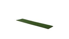 a green grass mat is shown on a white background, with the top half visible