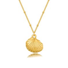 PRICES MAY VARY. This gold shell pendant necklace is adorned with a beautiful shell pendant, hanging delicately from a beaded Satellite Chain. The intricate gold detailing and the natural allure of the shell make this necklace a stunning piece that enhances any outfit. The summer necklaces measures 0.67 inches, and the necklace weighs just 0.2 oz, making it comfortable and light enough for all-day wear. Its delicate size adds a touch of elegance without overwhelming your look. Ideal for vacation Bohemian Gold Shell Necklace With Pearl Pendant, Gold Shell Necklace With Pearl Pendant For Beach, Gold Pearl Pendant Charm Necklace For Beach, Gold Charm Necklace With Pearl Pendant For Beach, Gold Shell-shaped Necklace With Pearl Pendant, Bohemian Gold Shell-shaped Necklace, Gold Shell-shaped Necklace, Gold Shell-shaped Necklace With Clavicle Chain, Gold Shell Necklace With Clavicle Chain