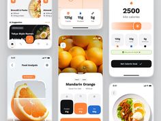 the orange app is designed to look like food