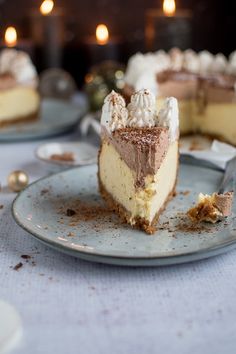 a piece of cake sitting on top of a plate