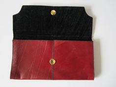 Burgundy red Real Leather Vintage Purse, Clutch. Genuine Leather Vintage Handbag. A nice and stylish and timeless, elegant reddish brown genuine Leather Vintage Purse, Clutch, Handbag. Good Vintage condition. The clasp works fine. Some light starches from use. You can use leather care products to care for your vintage purse. The bag has black velvet lining. There is one main compartment. Size-30 cm x 16 cm 12 inches x 6.3 inches Thank you so much for looking ! More nice vintage bags here- https: Red Evening Bag With Interior Card Slots, Red Evening Bags With Interior Card Slots, Formal Red Bag With Interior Card Slots, Red Envelope Travel Bag, Elegant Red Travel Pouch, Red Rectangular Clutch With Interior Card Slots, Red Leather Clutch Pouch, Rectangular Red Clutch With Interior Card Slots, Red Clutch Wallet For Formal Occasions