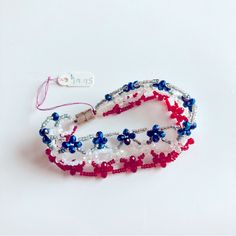 Handmade Beaded Red White And Blue Bracelet With Magnetic Closure, 7.5” Diameter Leave A Comment If You Have Any Questions Patriotic Red Adjustable Beaded Bracelet, Adjustable Red Beaded Bracelets For 4th Of July, Multicolor Beaded Bracelets For 4th Of July Gift, Adjustable Blue Jewelry For 4th Of July, Handmade Adjustable Patriotic Bracelets, Patriotic Handmade Adjustable Bracelets, Handmade Adjustable Patriotic Bracelet, Patriotic Beaded Bracelets For Gifts, Red Round Beads Bracelets For 4th Of July