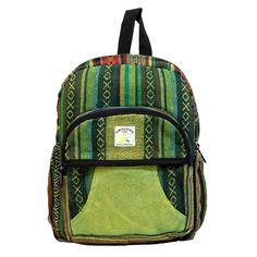 The Sage Hemp Backpack - a versatile and sustainable accessory that's perfect for your everyday adventures. Made from high-quality and eco-friendly materials, this backpack is not only durable, but it also reduces waste and supports a more sustainable future. Crafted from natural hemp fiber, the Sage Backpack has a uni Green Cotton Bag For Outdoor Activities, Eco-friendly Green Bag For Outdoor, Daily Use Green Cotton Backpack, Green Cotton Backpack For Daily Use, Green Cotton Standard Backpack, Green Cotton Rectangular Backpack, Green Rectangular Cotton Backpack, Eco-friendly Backpack For Outdoor, Eco-friendly Outdoor Backpack